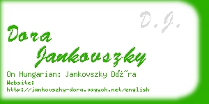 dora jankovszky business card